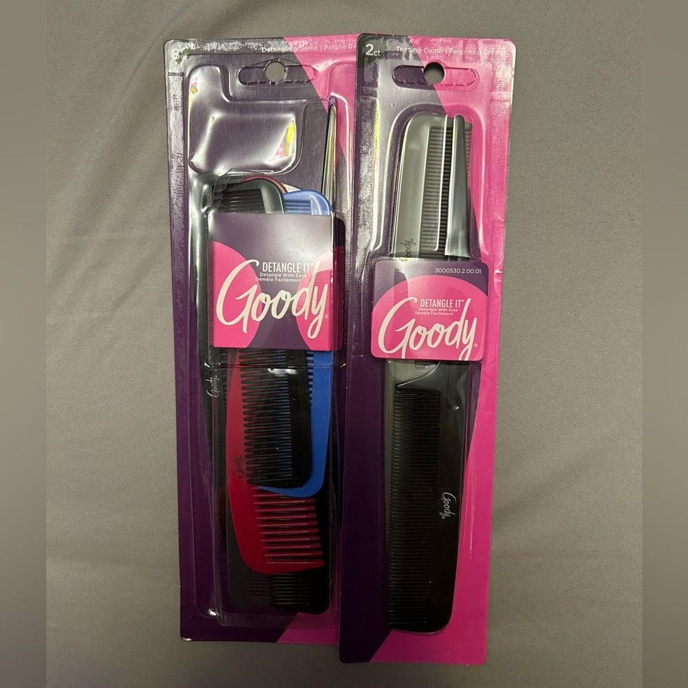 Assorted Goody brand hair combs